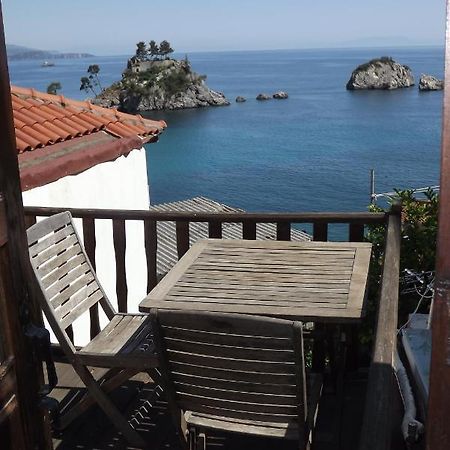Blaue Welle Haus Lägenhet Parga Exteriör bild