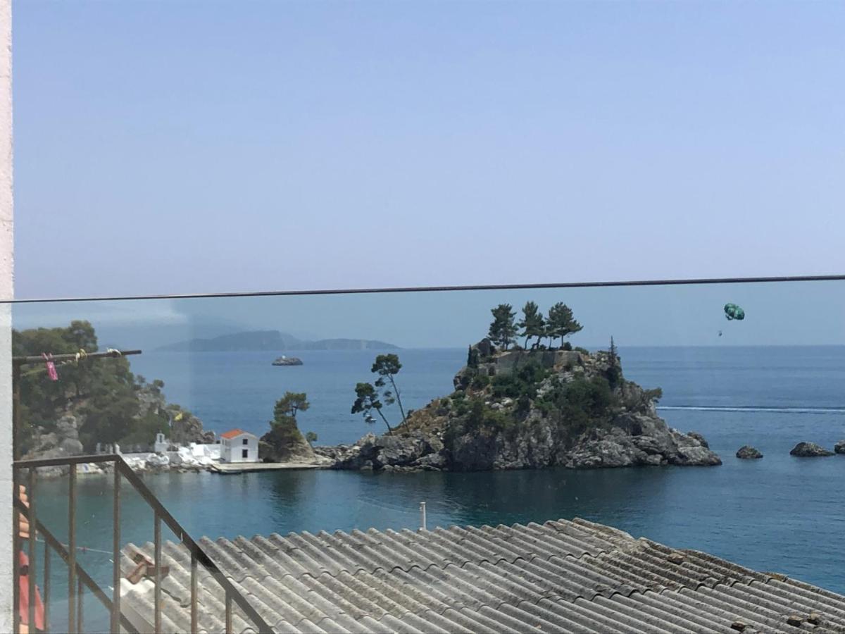 Blaue Welle Haus Lägenhet Parga Exteriör bild
