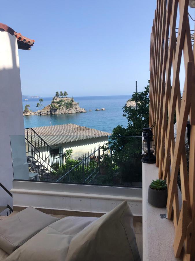 Blaue Welle Haus Lägenhet Parga Exteriör bild
